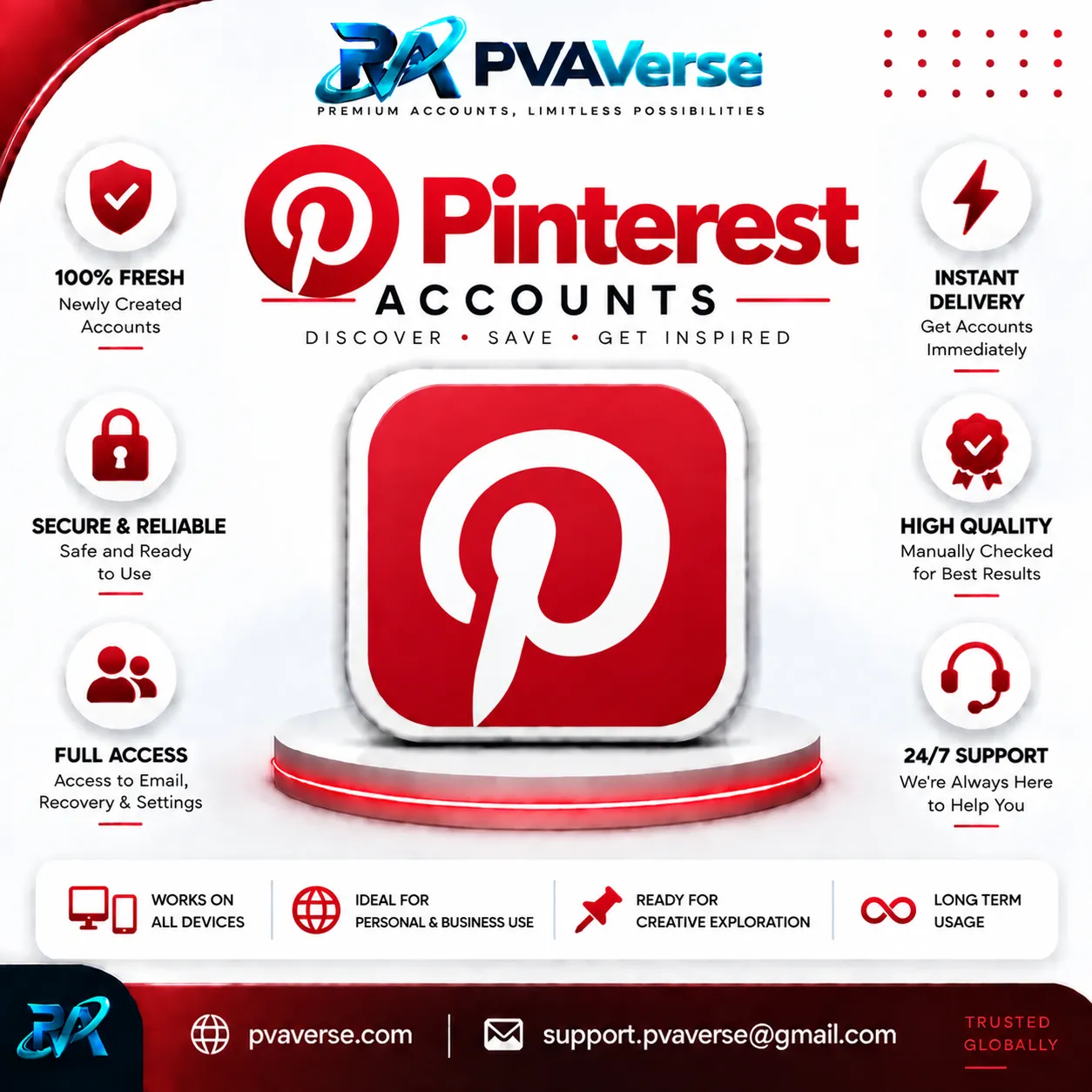 Buy Pinterest PVA Accounts