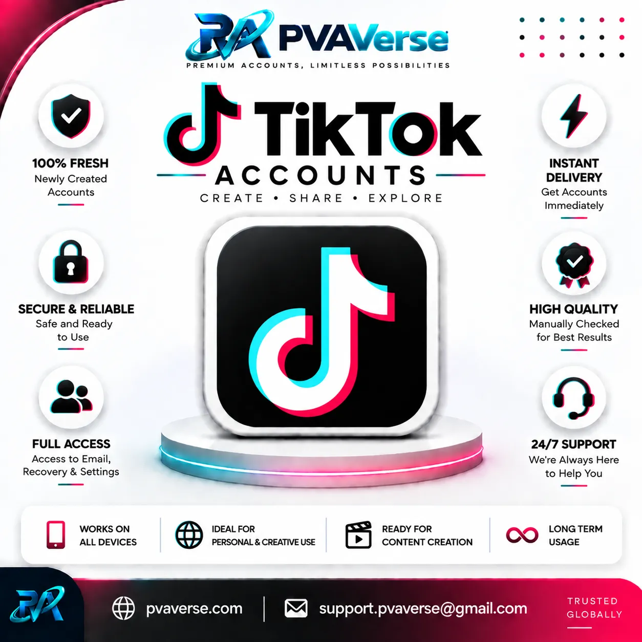 Buy TikTok PVA Accounts